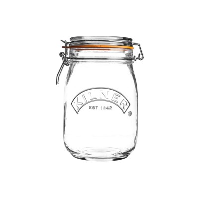 Kilner Round Glass 1ltr Clip Top Jar